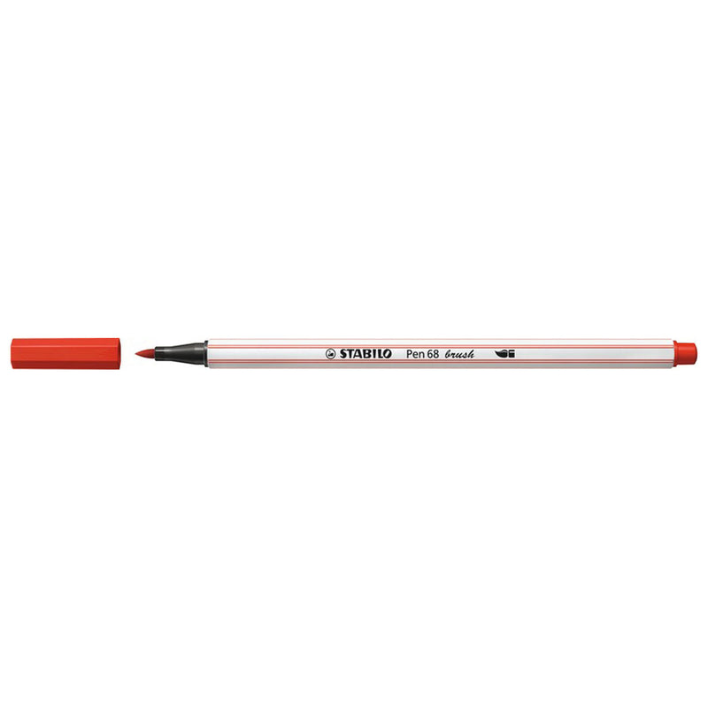 STABILO Pen 68 Brush 48 - Karmijnrood