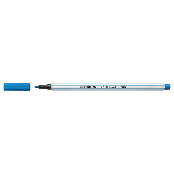 STABILO Pen 68 Brush 41 - Donkerblauw