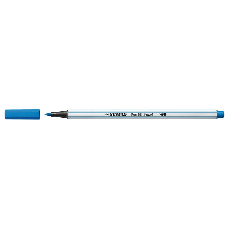 STABILO Pen 68 Brush 41 - Donkerblauw