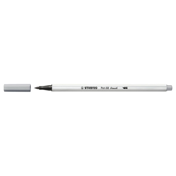 STABILO Pen 68 Brush 95 - Koud Grijs