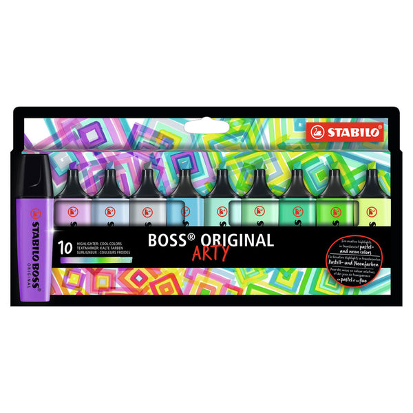 STABILO BOSS Original Arty - Cool Colors, 10st.