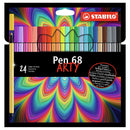 STABILO Pen 68 - Viltstift - ARTY - Set Met 24 Stuks