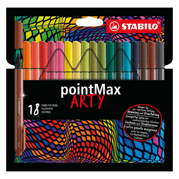 STABILO PointMax Fineliners ARTY, 18st.