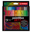 STABILO pointMax - Hardtip Fineliner - ARTY - Set 18 Stuks