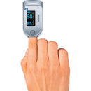 Beurer PO60 Bluetooth Pulse-Oximeter Saturatiemeter Zilver/Wit