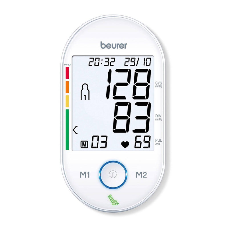 Beurer BM55 Bovenarm Bloeddrukmeter Wit/Grijs
