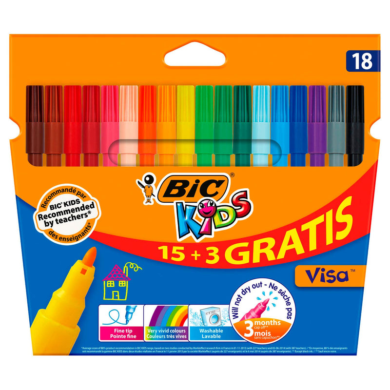 BIC Kids Visa, 15 + 3st. gratis