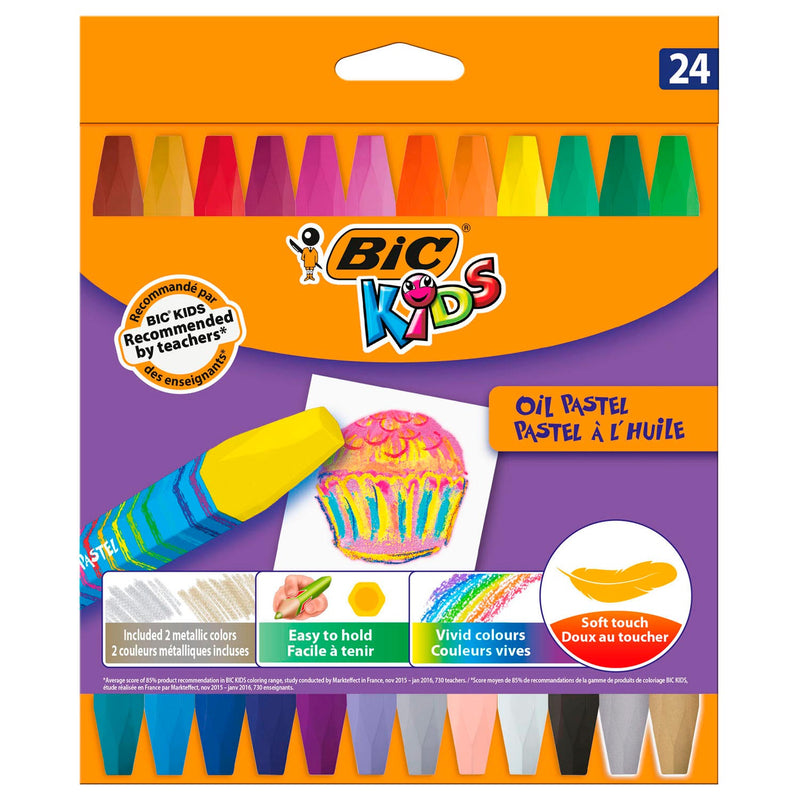 BIC Kids Olie Pastel Krijtjes, 24st.