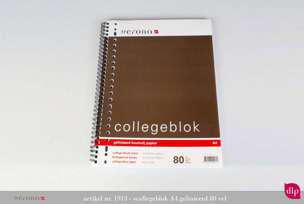 5 college spiraalblok 80 vel A4 verona