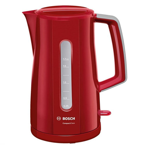 Bosch TWK3A014 CompactClass Waterkoker 1.7L 2400W Rood