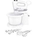 Bosch MFQ2600X CleverMixx Handmixer met Mengkom Wit