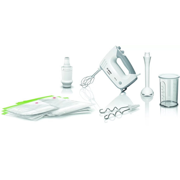 Bosch MFQ364V0 ErgoMixx Handmixer Set Wit/Grijs
