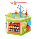 Small Foot - Houten Activitetenkubus met Motoriekspiraal Safari