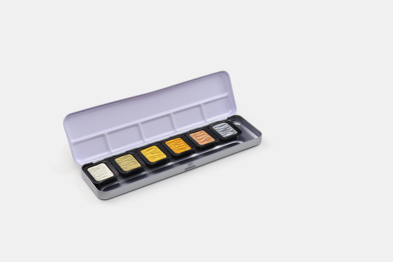 Finetec K-F7001 Verftablet 30x22mm Premium Antique Tones, 6 Stuks In Blik,