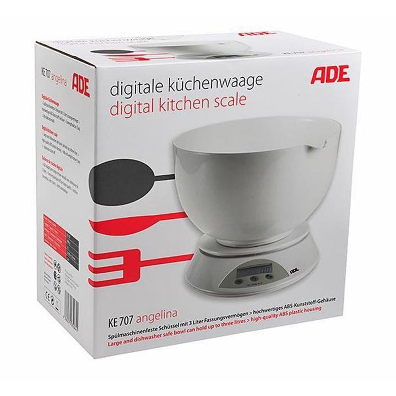 ADE Digitale Keukenweegschaal Angelina Wit
