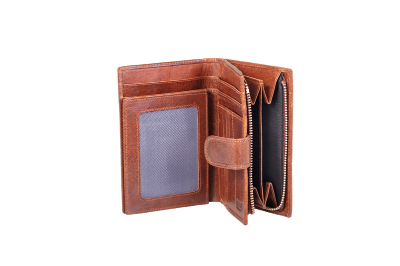 Juscha JU-42224 Portefeuille Mika Bruin Dame RFID 15x12x4,5cm