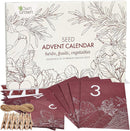 OwnGrown Seeds Advent Kalender 2022 Prachtige feestelijke Adventkalender met Kruidenzaden,Fruitzade