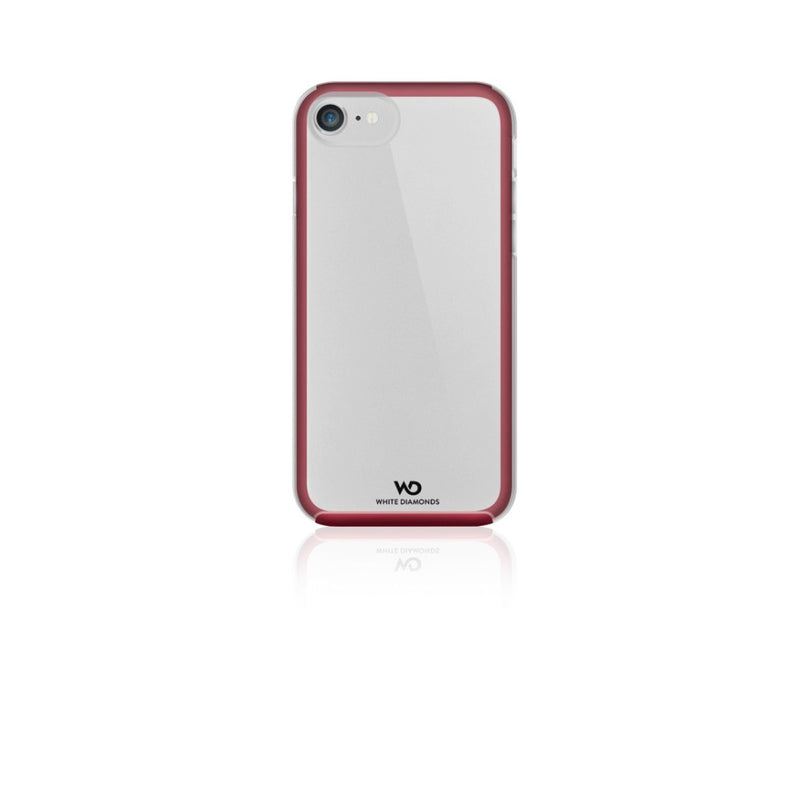 White Diamonds Cover Essential Clear Voor Apple IPhone 6/6S/7/8 Burgundy