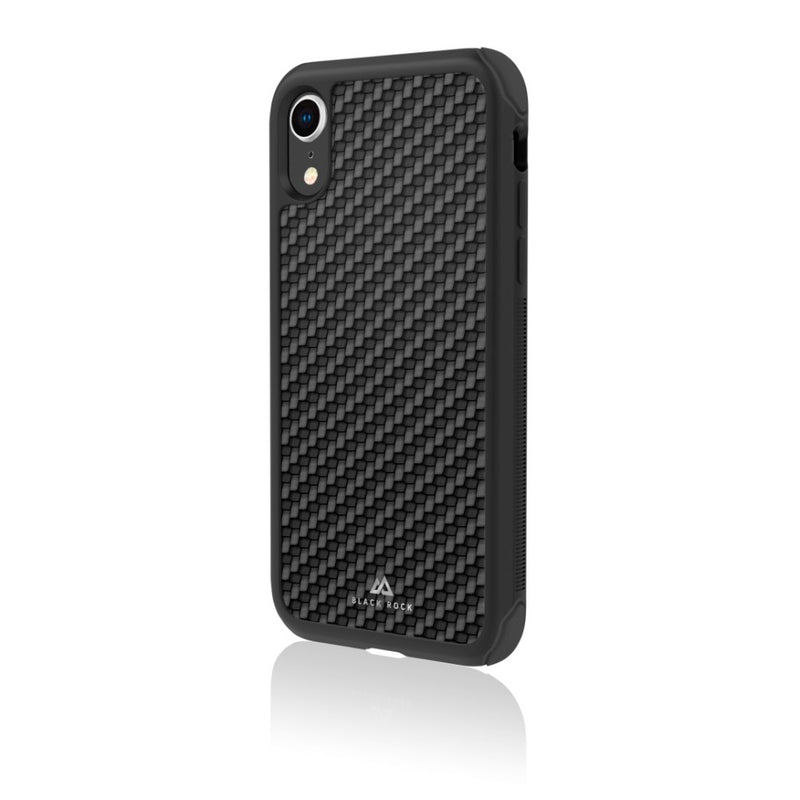 Black Rock Cover Robust Real Carbon Voor Apple IPhone Xr Zwart