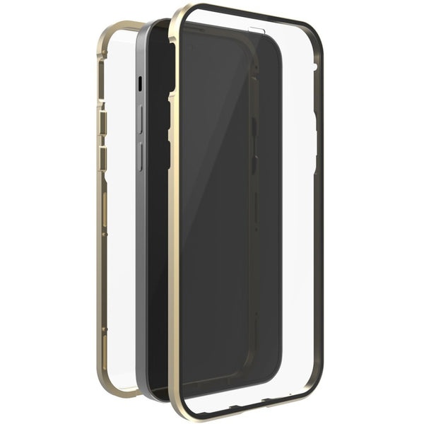 White Diamonds 360 Glass Cover Voor Apple IPhone 12/12 Pro Goud