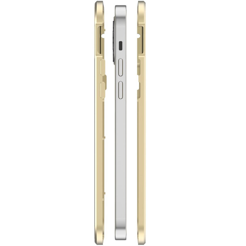 White Diamonds 360 Glass Cover Voor Apple IPhone 12/12 Pro Goud