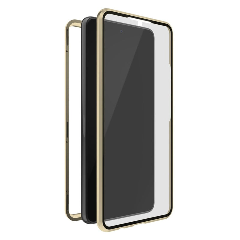White Diamonds 360&deg; Glass Cover for Samsung Galaxy S21 (5G) Gold
