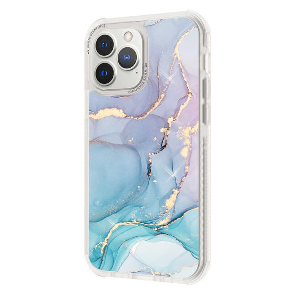 White Diamonds Cover Tough Elements Voor Apple IPhone 13 Pro Multi-color