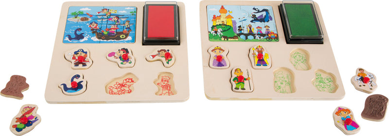 Hero stempel en puzzel