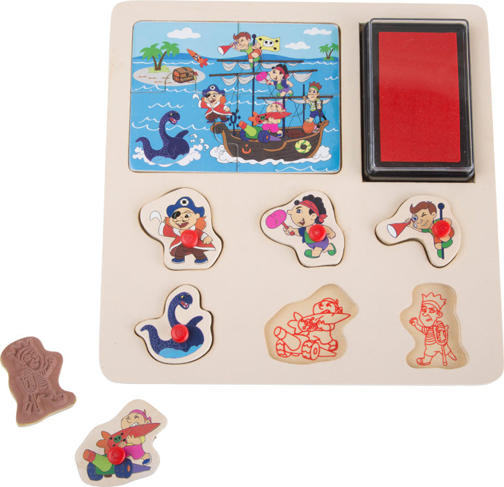 Hero stempel en puzzel