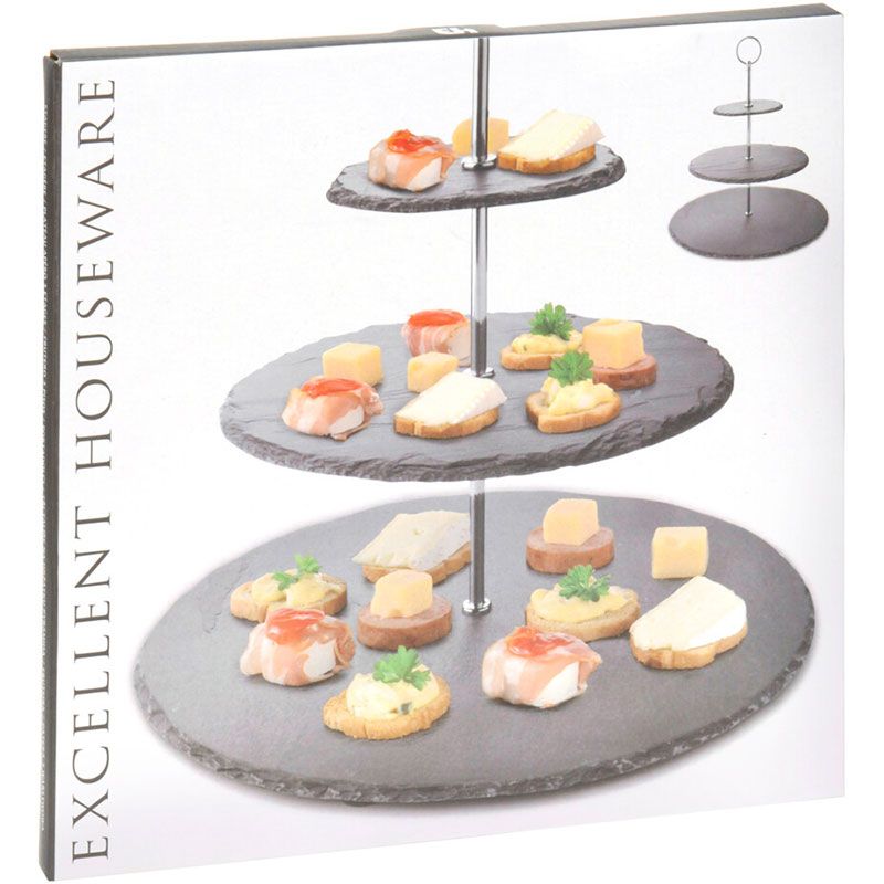 Etagère Leisteen - 3 laags