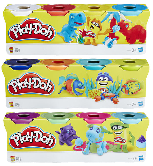 Play-Doh 4-Pack (Wilde Kleuren)