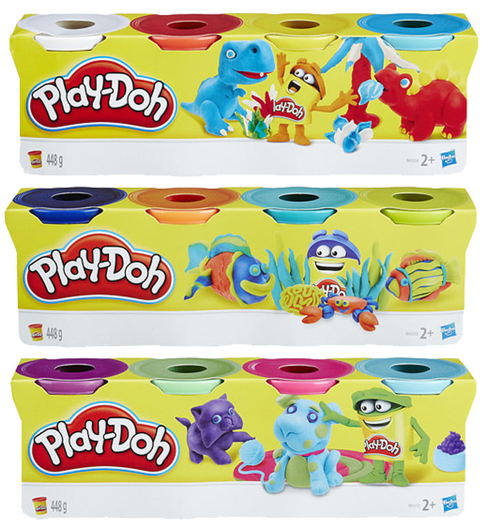 Play-Doh 4-Pack (Wilde Kleuren)