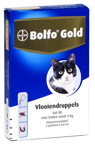 Bolfo Gold Kat Vlooiendruppels 80 2 PIPET