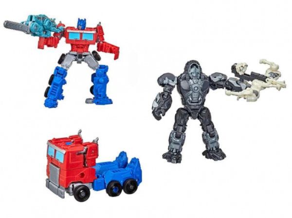 Transformers Rise of the Beasts Beast Weaponizer Actiefiguren - Optimus Prime & Cheinclaw