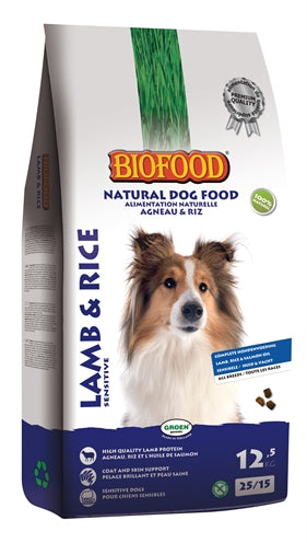 Biofood Lam/rijst 12,5 KG