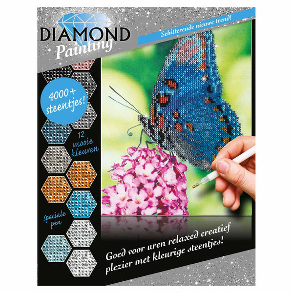 Diamond Painting Vlinder, 4000dlg.