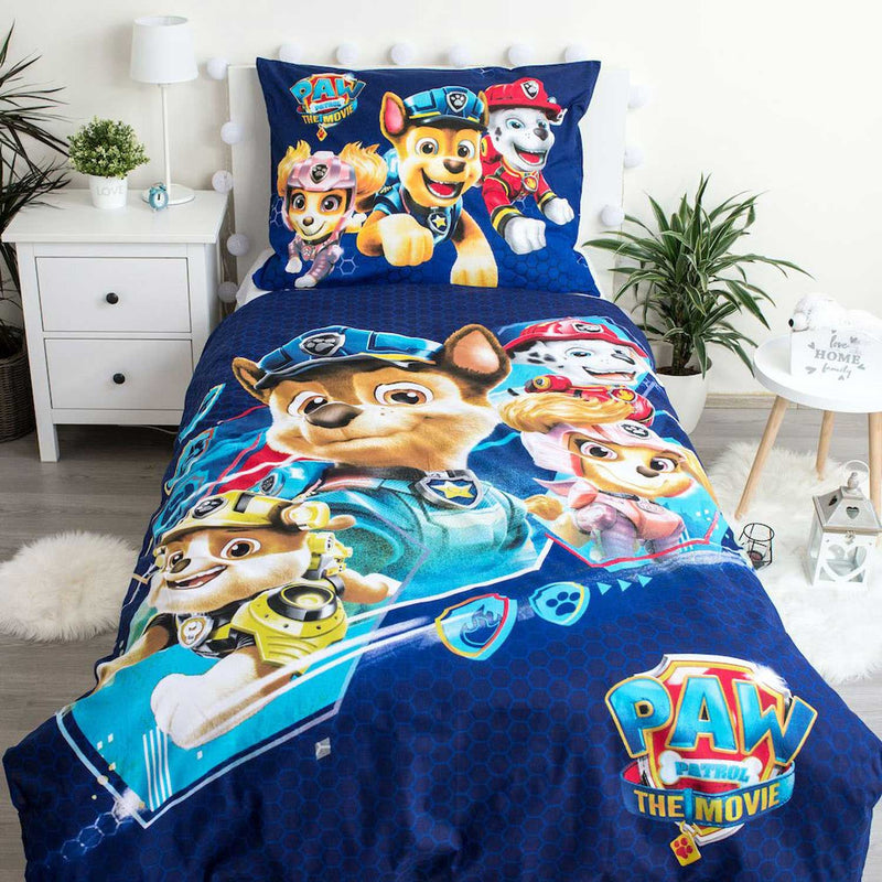 Dekbedovertrek Paw Patrol The Movie Blauw