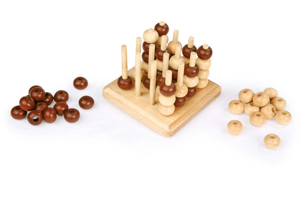 Small Foot - Foor n a Row 3D Houten Strategiespel