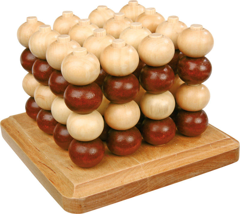 Small Foot - Foor n a Row 3D Houten Strategiespel