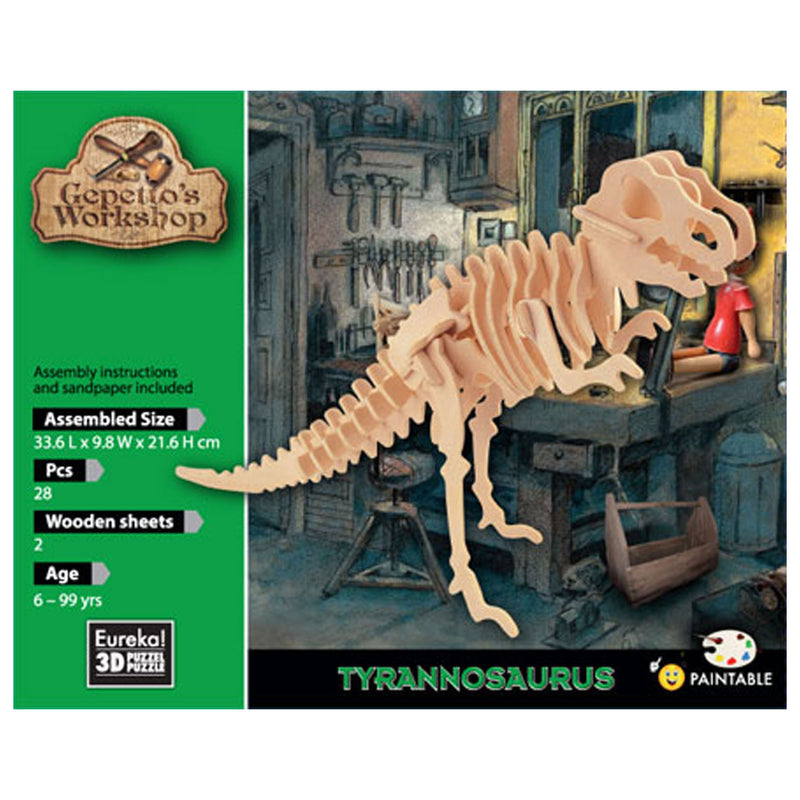 Gepetto's Workshop Houten Bouwpakket 3D - Tyrannosaurus