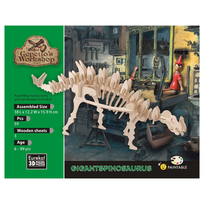 Gepetto's Workshop Houten Bouwpakket 3D - Gigantspinosaurus