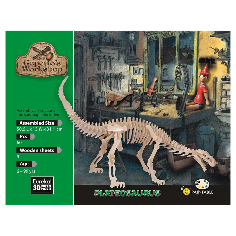Gepetto's Workshop Houten Bouwpakket 3D - Plateosaurus