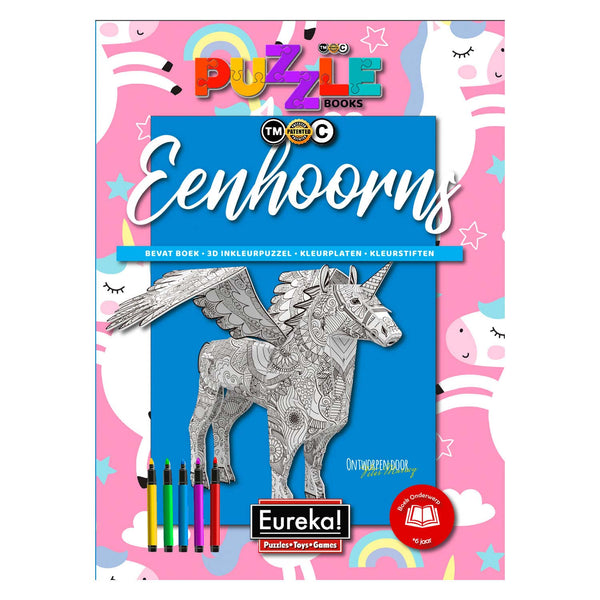 Eureka 3D Puzzel Books - Eenhoorns