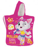 badponcho 44 Cats Milady 50 x 100 cm polyester roze