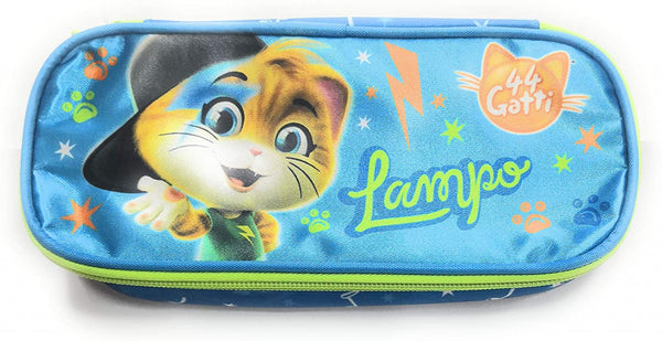 etui Cats jongens 22 x 5 x 9 cm polyester blauw