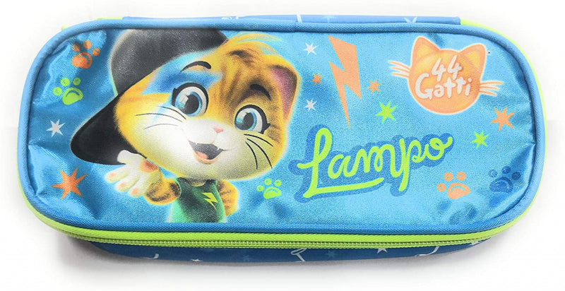 etui Cats jongens 22 x 5 x 9 cm polyester blauw