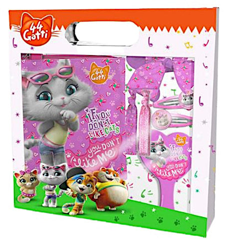 haaraccessoires meisjes roze/paars 7-delig