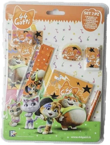 schoolset Cats junior oranje 7-delig