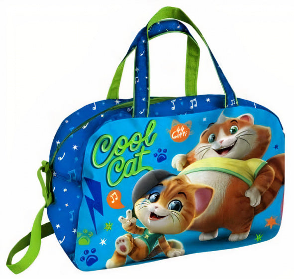 schooltas Cool Cat 12,5 x 3 x 19 cm polyester blauw