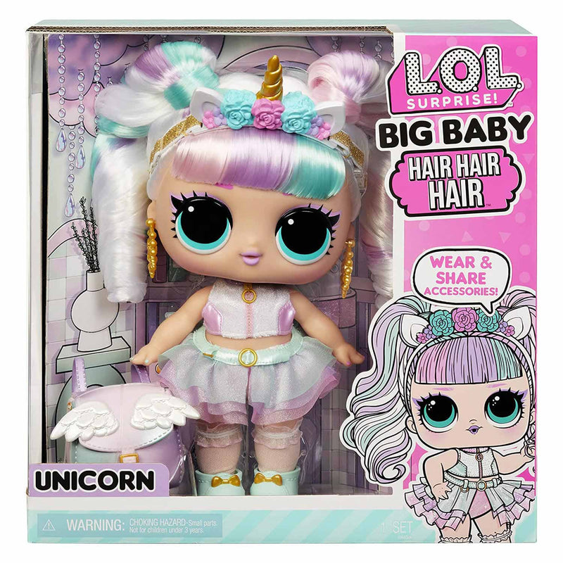 L.O.L. Surprise Big Baby Hair Hair Hair Mini Pop - Unicorn